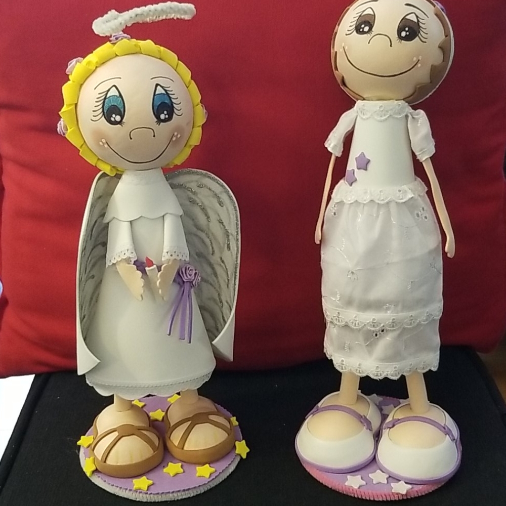 Two Handmade Dolls